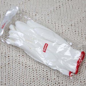 Supreme Rubberized Gloves white, NWT
